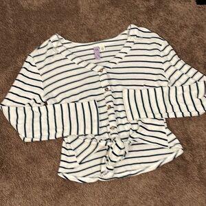 Navy‎ striped shirt. Alya size XS
